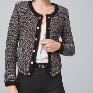 NEW❗️WHBM long sleeve crop sweater jacket -size small - White House Black Market